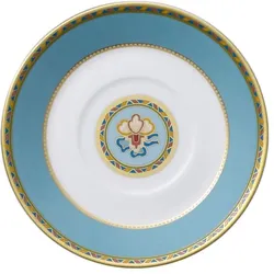 ESPRESSOUNTERTASSE Samarkand Aquamarin blau ø 12,6 cm