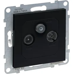 Legrand 765469 SEANO Enddose TV-R-SAT für HD-TV in der Farbausführung Anthrazit
