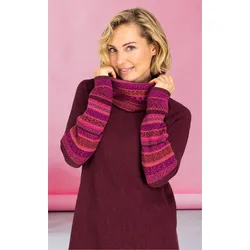 Alpaka-Pullover in Jacquard beere in Größe 44/46 von DW-Shop, Beere, 44/46