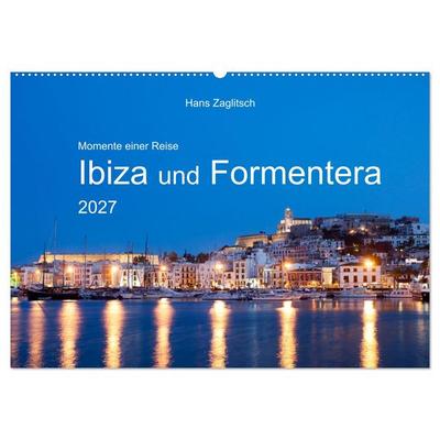 Momente einer Reise - Ibiza und Formentera (Wandkalender 2027 DIN A2 quer), CALVENDO Monatskalender