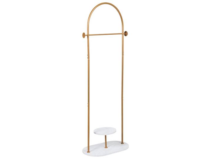 Beliani Garderobenständer Gold Hardin, Goldfarben, Metall, 60x174x33 cm, Garderobe, Garderobenständer