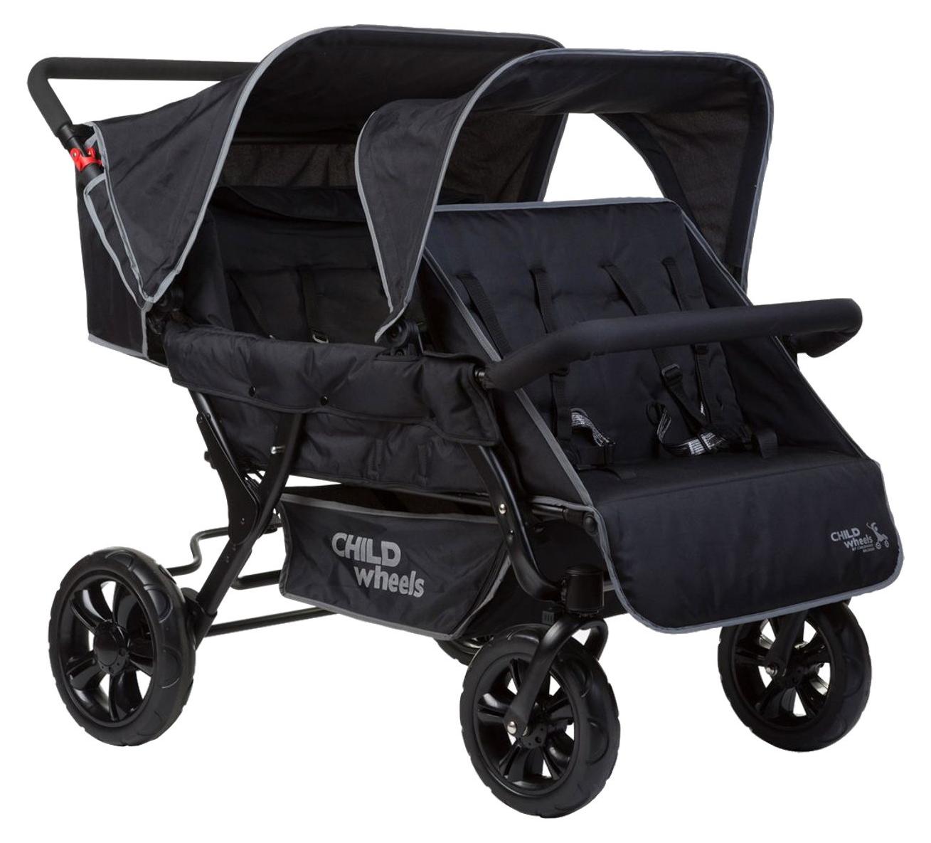 CHILDHOME Childwheels TWO BY TWO Geschwisterwagen