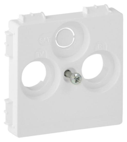 Legrand 754800 Afdekplaat voor TV-R-SAT Hirschmann Valena Life, ultra wit, 30mm