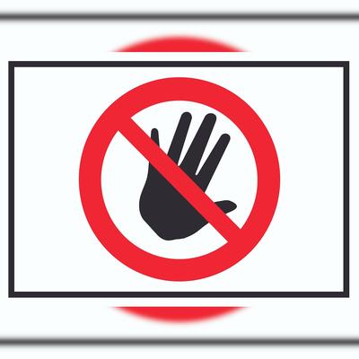 HB-Druck Bitte nicht anfassen Symbol Schild A0 (841x1189mm)
