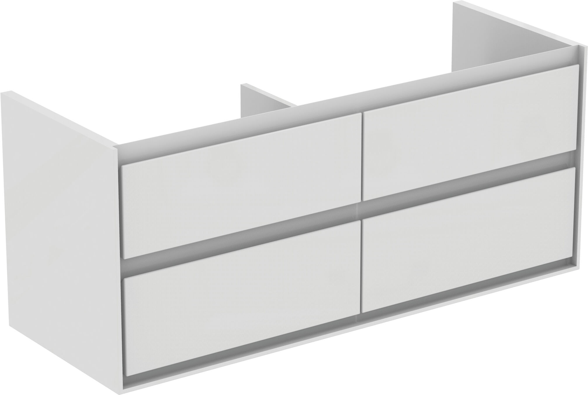 Air Ideal Standard Connect Air Ideal Standard E0822B2 120x51.7x44cm, 4 coulissants, blanc brillant / blanc mat