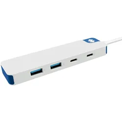 Targus HyperDrive Dock HD5200BUGL Flex 4 USB-C weiß/blau