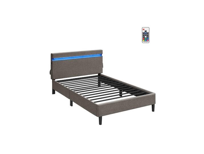 Hansiro Doppelbett Rabat, Grau, Schlafzimmer, Betten