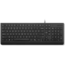 Lenovo Keyboard Home/Office Usb Us (US, Kabelgebunden), Tastatur, Schwarz