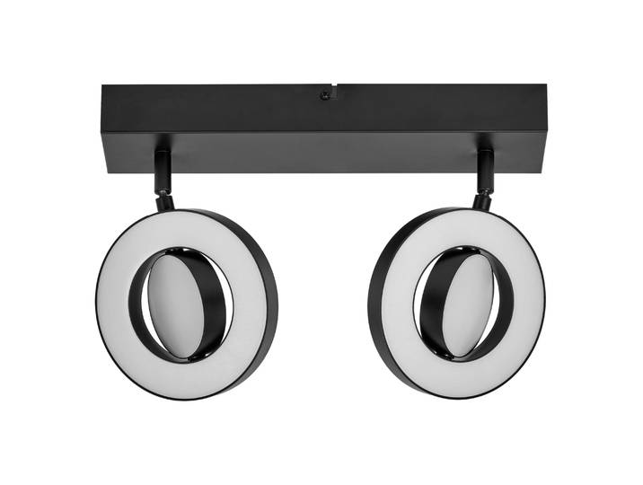 LEDVANCE DECOR SPOT SATURN, 21W, 440lm, schwarz, Spotleuchte, verstellbare Köpfe, vielseitig anwendbar, Innenraumspot, 3-stufige Farbtemperaturregulierung, hochwertiges Gehäuse