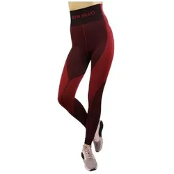 Gymhero, Damen, Tights, Leggings Leggings (S, XS), Rot, Schwarz
