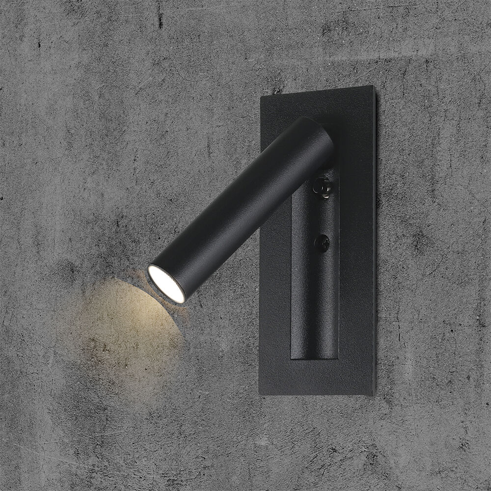 V-Tac Applique Led Da Incasso 2w Luce Lettura Chip Cree Nera 3000k – Sku 239996
