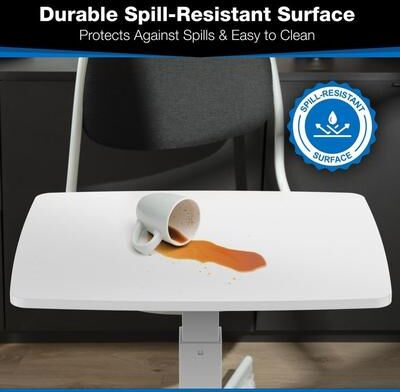 No Rolling Desk Adjustable Height