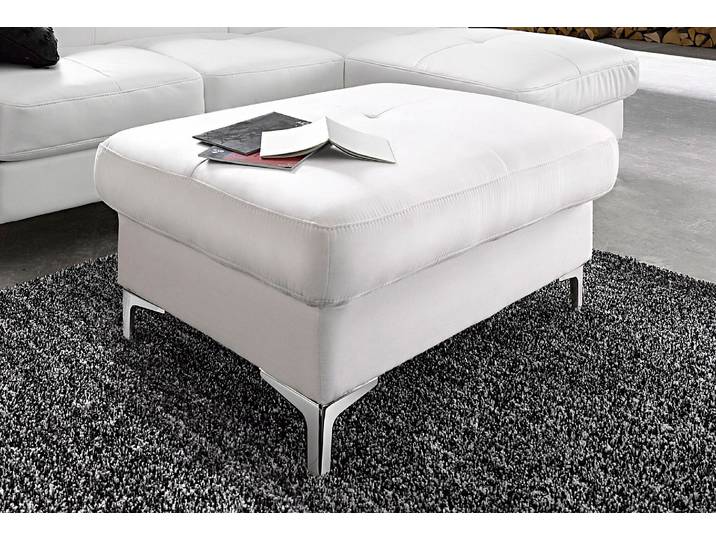 Hocker COTTA Sammy , weiss (altweiß), B:95cm H:47cm T:64cm, Hocker, Hocker