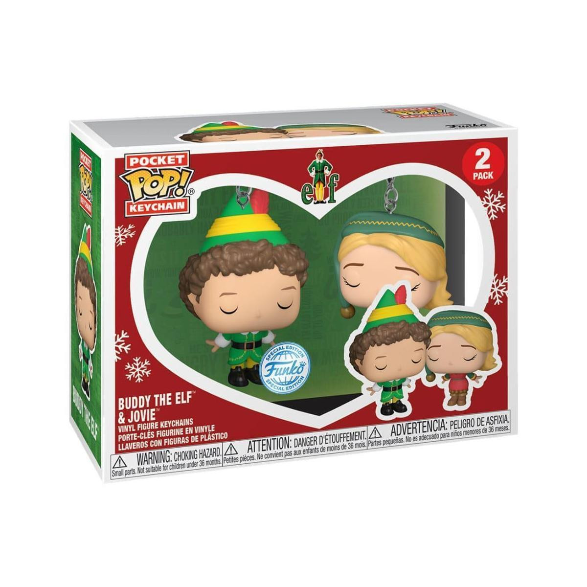 Funko Pocket POP! Sleutelhanger Buddy de Elf & Jovie