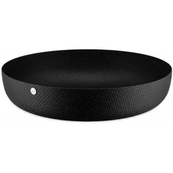 Alessi Runde Schale Texture schwarz 29cm