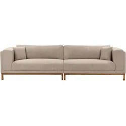 4-SITZER-SOFA Stoff Taupe Veng