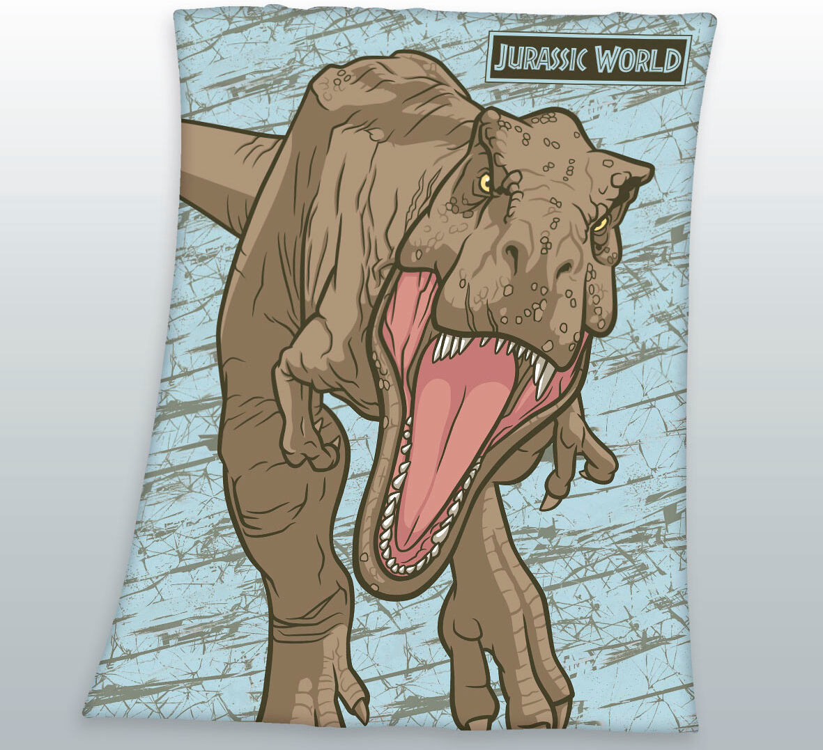 Kinderdecke JURASSIC WORLD "Jurassic World", bunt, B:130cm L:170cm, Polyester, Wohndecken, Kinderdecke, mit tollem Jurassic World Motiv