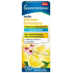 KLOSTERFRAU heiße Zitrone-Echinacea zuckerfr.Gran. 12X4 g