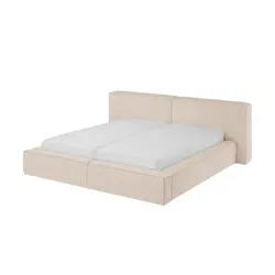 Polsterbett mit Bettkasten Gratia , beige , Maße (cm): B: 260 H: 85