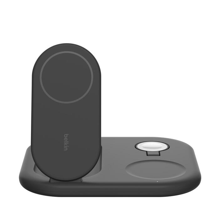Belkin BoostCharge 15 W 3-in-1-Ladestation mit Qi2, schwarz WIZ029VFBK
