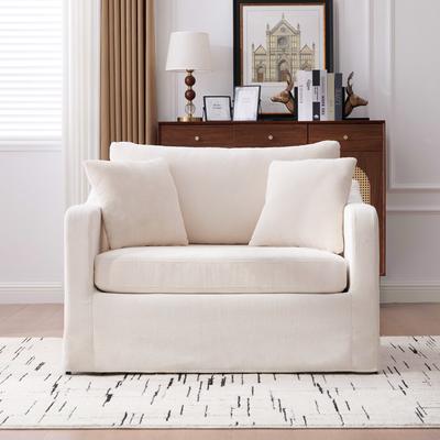GREATPLANINC Oversized Single Sofa Chair Chenille Accent Chair