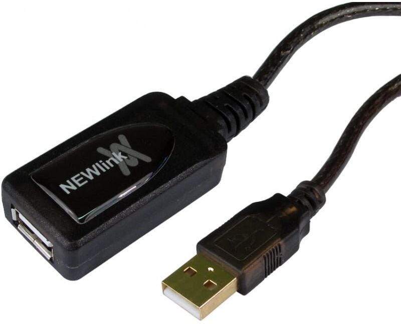 NEWlink USB 2.0 Active Repeater Extension Cable - Type A Male to Type A Female