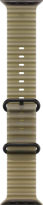 Apple Watch 49 mm Ozean Armband Transparentes Seegrasgrün - Ausführung aus schwarzem Titan
