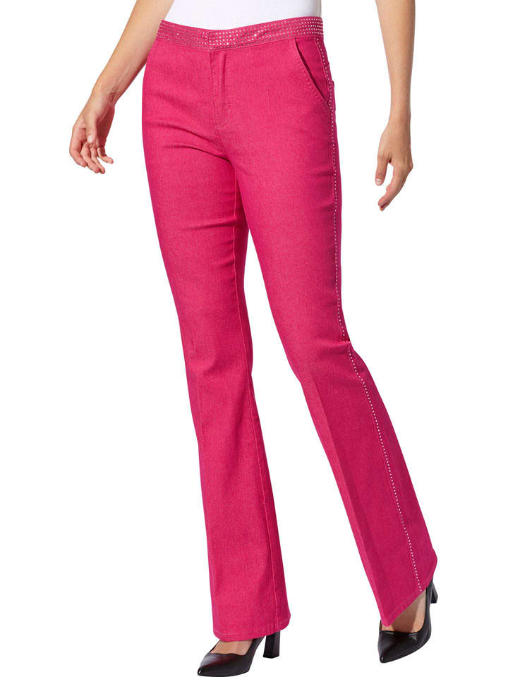 Heine Jeans - Flared fit - in Pink - 44