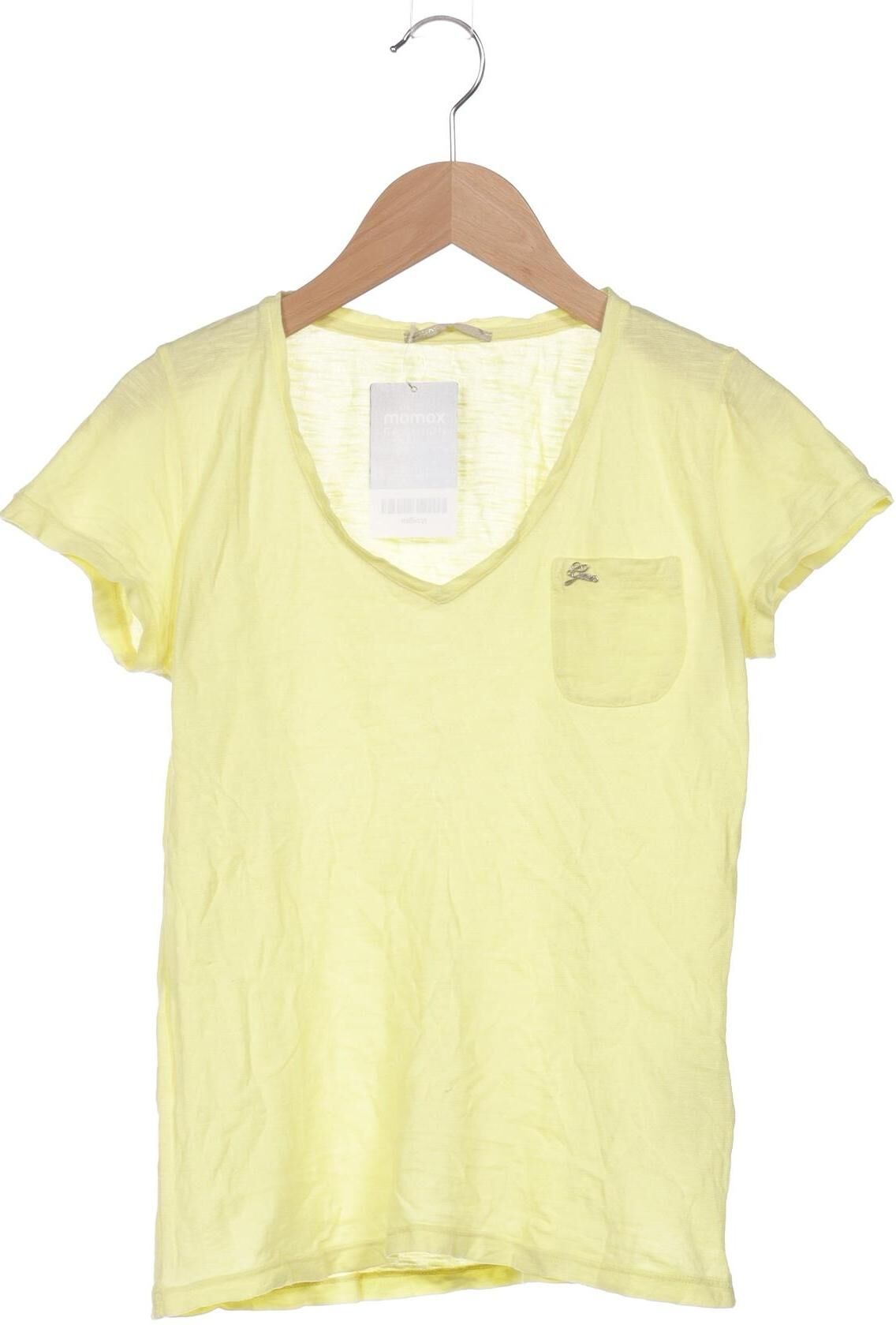GAS Damen T-Shirt, Gelb, Gr. S, Baumwolle - Second Hand
