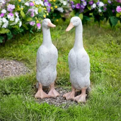 Northlight "Ducks Outdoor Garden Statues - 17.25"" - Set of 2"