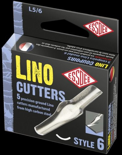 Essdee Linolmesjes model nr. 6, 5 stuks