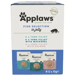 Applaws Cat Multipack Fischauswahl in Gelee 12x70g