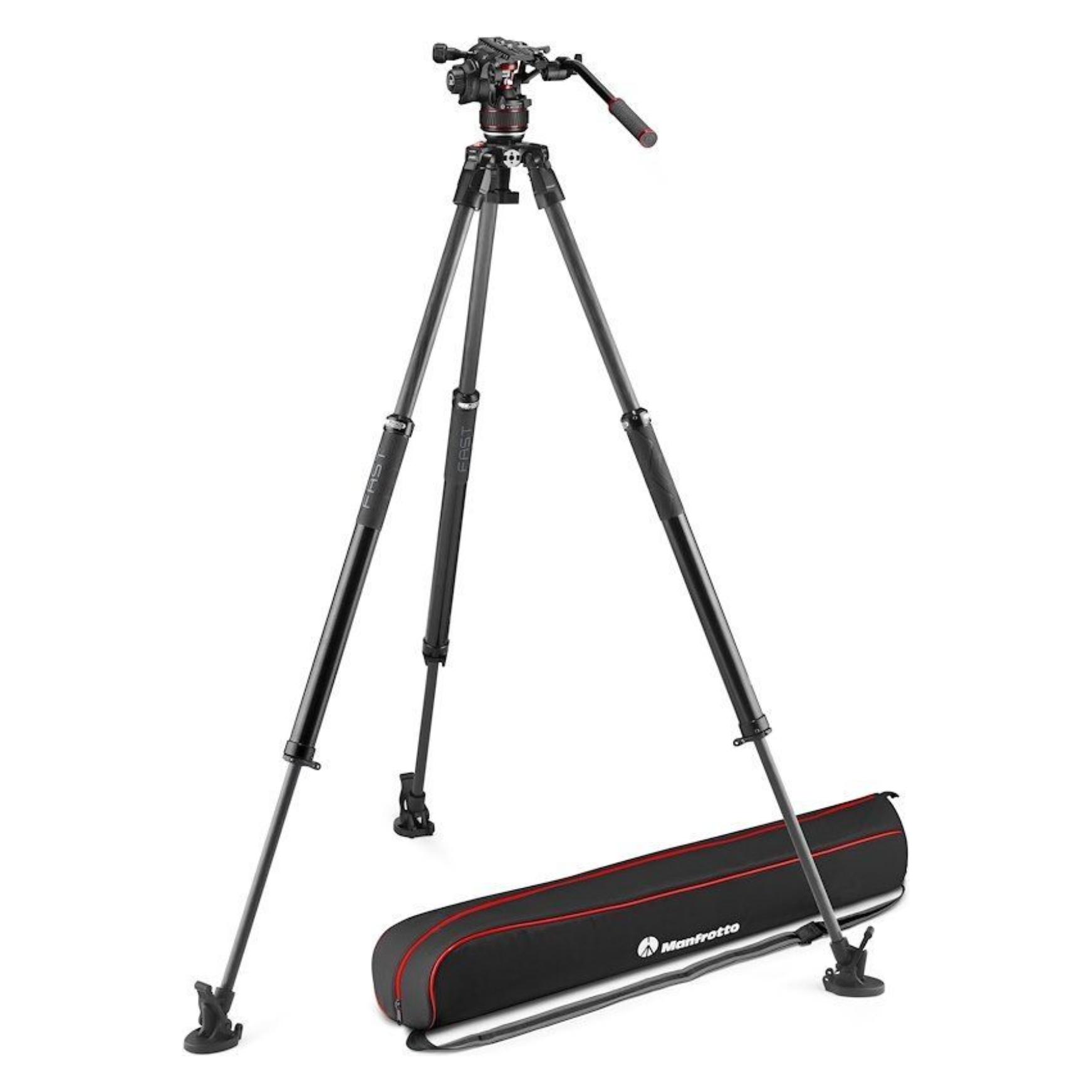 Manfrotto Nitrotech 608, Fast Single, Carbon (Metall) (MVK608SNGFC)