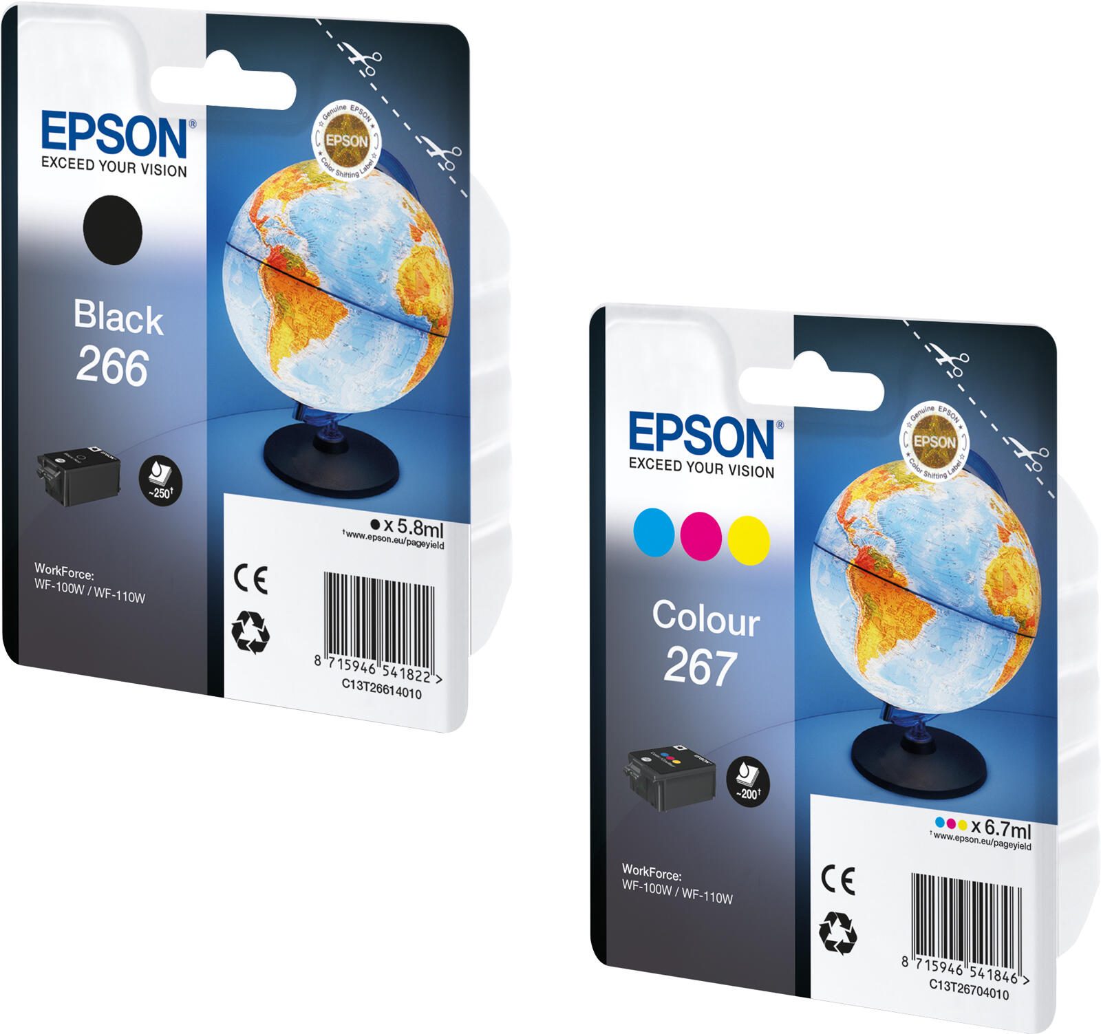Epson Original 266 / 267 Druckerpatronen - Multipack OP267/266set