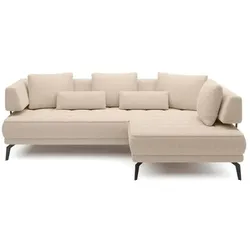 Ecksofa Giotto Stoff Beige
