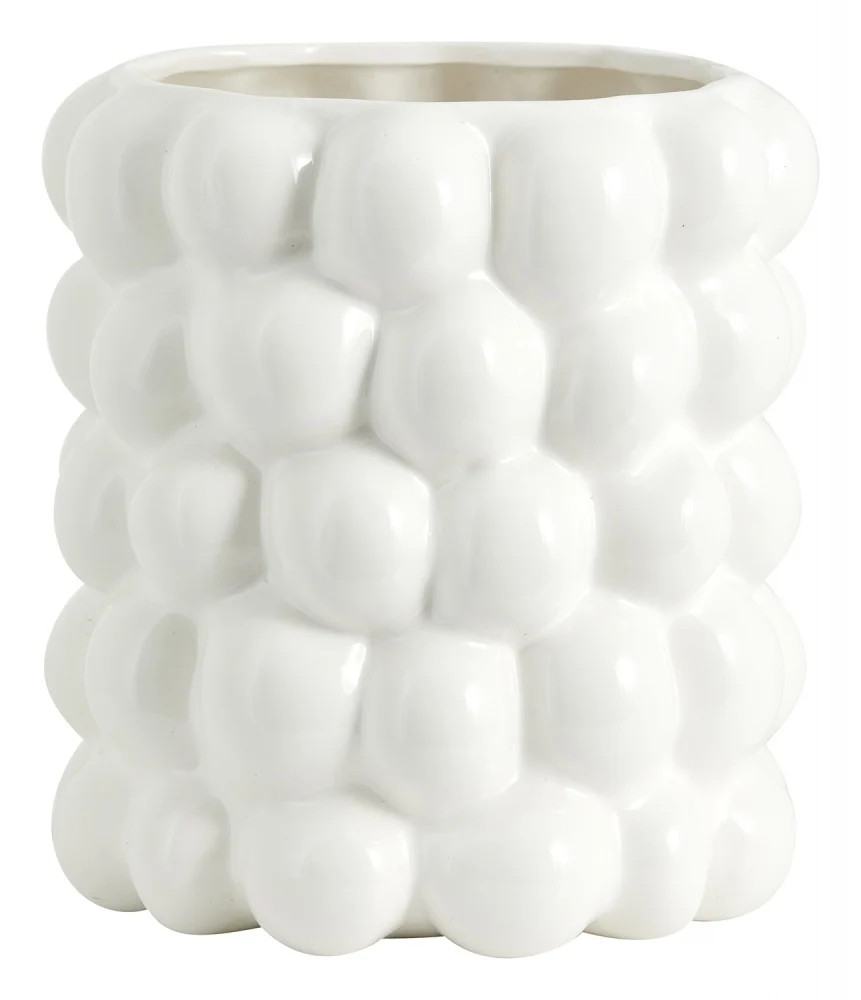 Nordal Carna bloempot wit voor op tafel