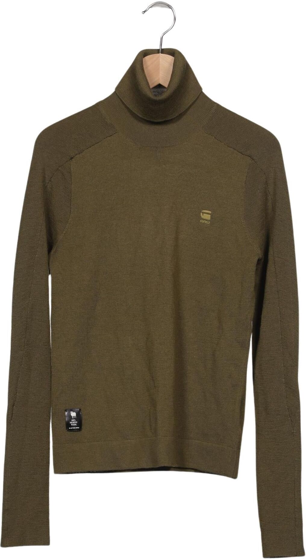 G Star RAW Damen Pullover, Grün, Gr. S, Merino - Second Hand