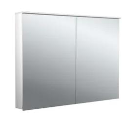 Lichtspiegelschrank flat II Lichtsegel, Aufputz, mit Waschtischbeleuchtung, 2 Tür, 1000mm