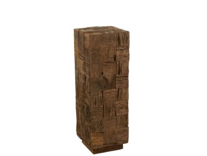 J-Line Sokkel Hout Naturel Medium