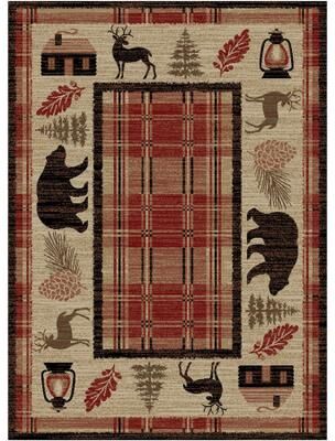 Mayberry Rug American Destination Cabin Fever Red Lodge Area Rug