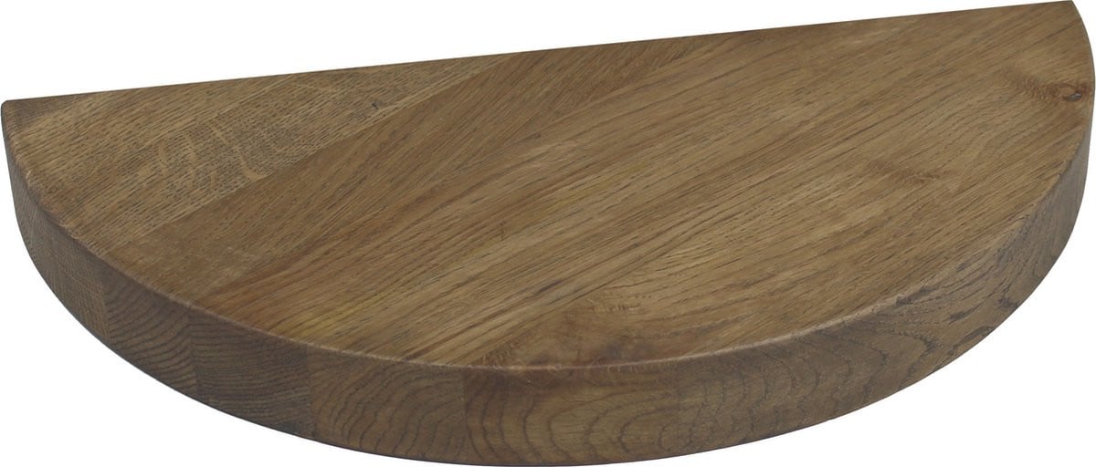 Modern Zwevend Nachtkastje Eiken Klei Halfrond 40 cm