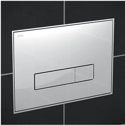 Mepa Orbit Betätigungsplatte 421844 Glas weiß, 2-Mengenspülung