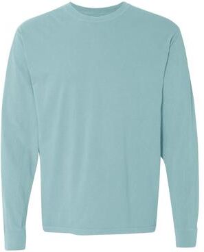 Comfort Colors C6014 Men's Adult Long Sleeve Top in Chalky Mint size 3XL   Cotton 6014, CC6014