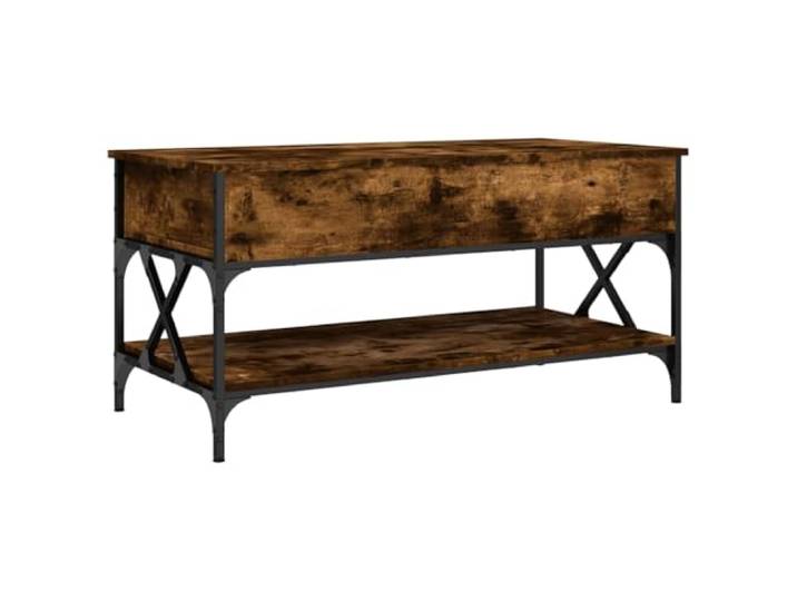 HKLGBVCR Couchtisch, klappbar, aus Holz und Metall, 100 x 50 x 50 cm