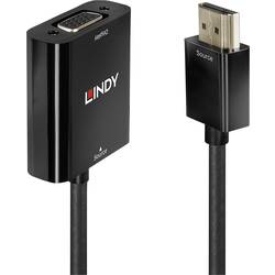 LINDY HDMI / VGA Adapterkabel HDMI-A Stecker, VGA 15pol. Buchse 0.10 m Schwarz 38291 HDMI-Kabel