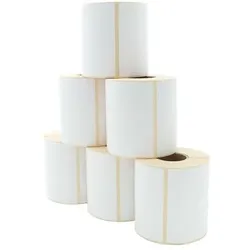 Artdev, Etikettenrolle, Etikettenrolle - Thermodirekt, 101,6 x 101,6mm, D110mm, Kern 40, 480 Etiketten/Rolle, permanent (101.60 mm)