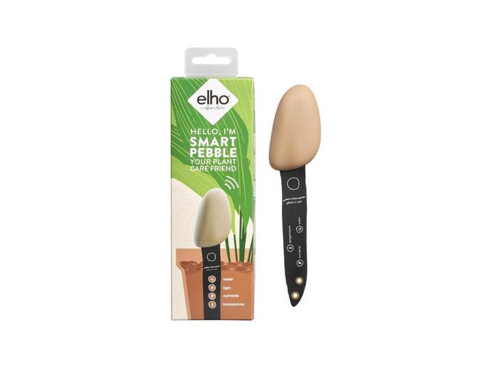 Wassersensor ELHO Smart Pebble , beige (schwarz), B:4cm H:17,3cm, Sensoren, Wassersensor