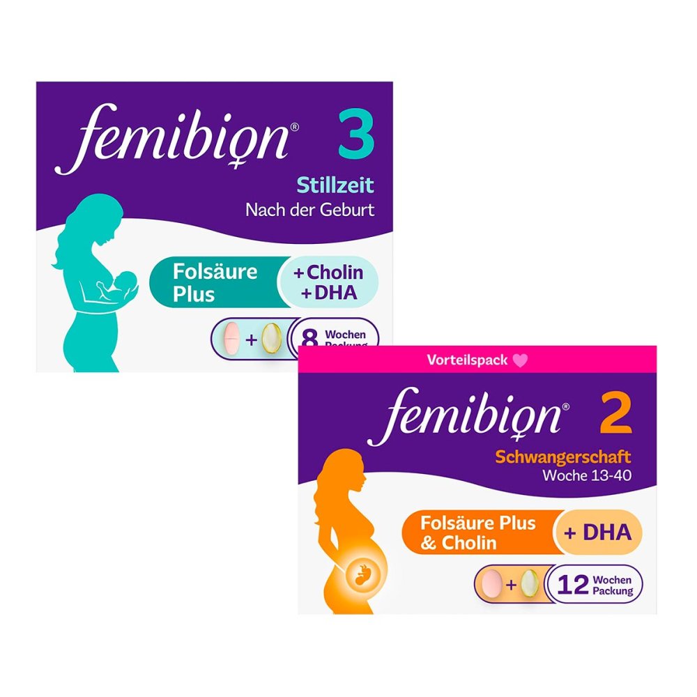 P&G Health Germany GmbH Femibion 2 Schwangerschaft + Femibion 3 Stillzeit 08101111