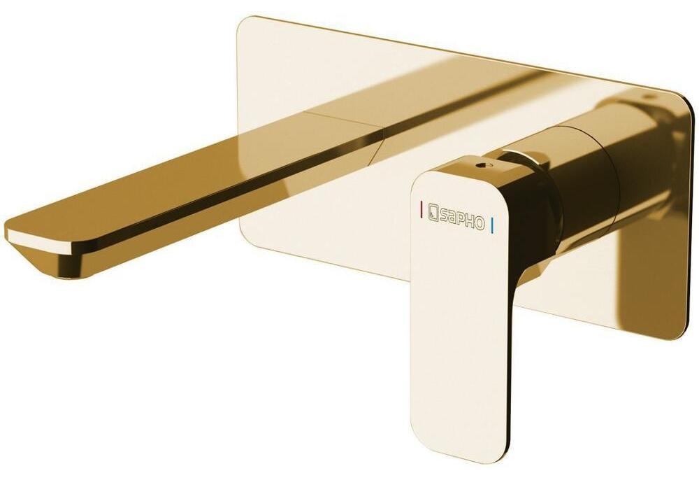 Sapho SPY inbouw wastafelmengkraan, goud