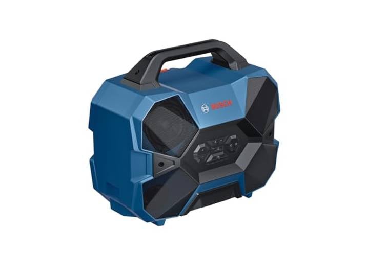 Bosch PRO Enceinte Bluetooth® GPB 18V-6 C La puissante enceinte de chantier Bluetooth® qui anime votre lieu de travail – pour batteries 12V et 18V Radios & enceintes